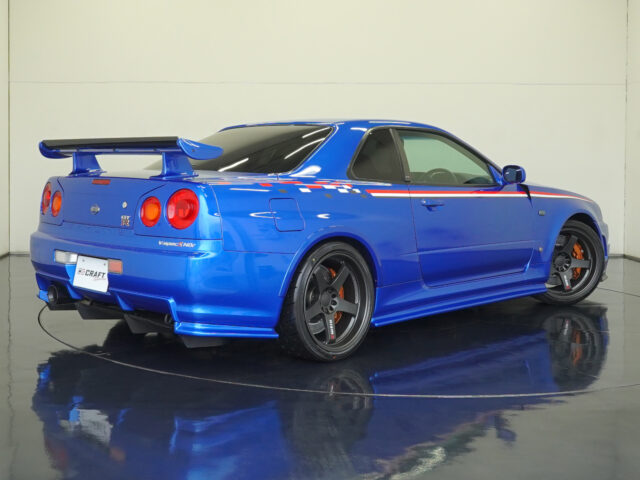 スカイライン　GT-R　VスペックⅡNur　ベイサイドブルー　BNR34-402921