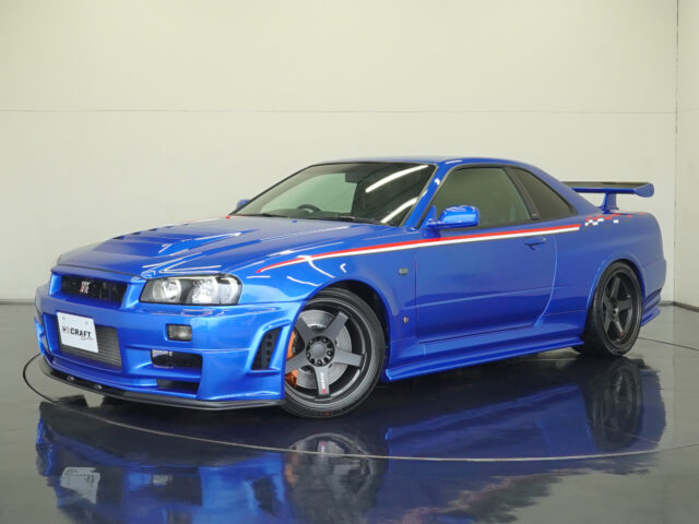 スカイライン　GT-R　VスペックⅡNur　ベイサイドブルー　BNR34-402921