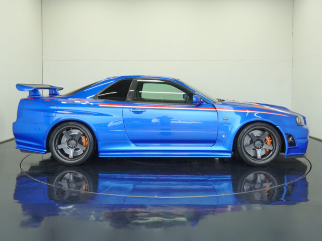 スカイライン　GT-R　VスペックⅡNur　ベイサイドブルー　BNR34-402921